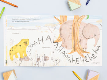 Children's Picture Book 'Hehehe Hyena' Limited Edition, 3 of 6