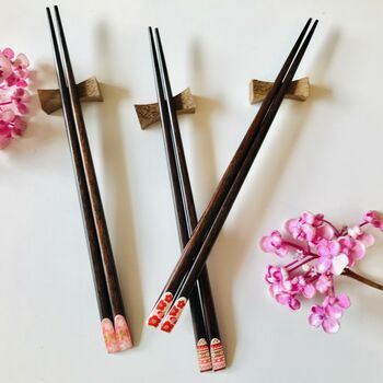 Tokyo Cherry Blossoms Wooden Chopsticks, 2 of 12
