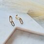 Paperclip Chain Link Drop Earrings, thumbnail 2 of 5