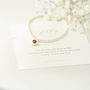 Sterling Silver July Birthstone Bracelet, thumbnail 4 of 9