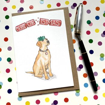 Labrador Cracker Christmas Card, 2 of 3