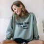 Breakfast In Bed Mood Women's Slogan Sweatshirt, thumbnail 1 of 3