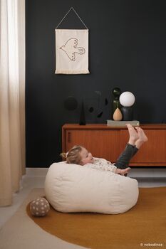 Quilted Round Beanbag With Handle, 6 of 7