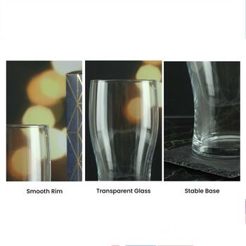 Gamer Button Engraved Pint Glass, 4 of 5