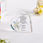Grandmother Of The Bride Wedding Heart Plaque Gift, thumbnail 2 of 5