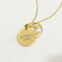 Personalised 'Adventure Awaits' World Map Necklace, thumbnail 4 of 11
