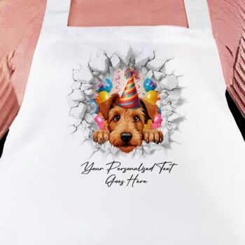 Personalised Irish Terrier Birthday Break Through Dog, 3 of 7