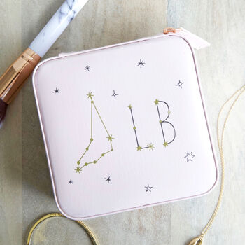 Personalised Constellation Square Travel Jewellery Box, 2 of 7