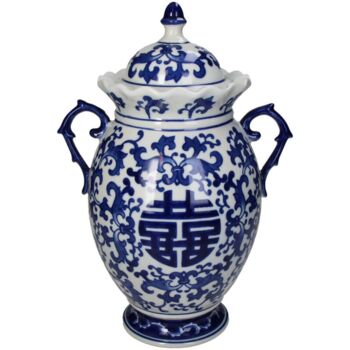 Ginger Jar Pot And White Blue Porcelain Chinoiserie, 2 of 7