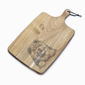 Personalised Chow Chow Engraved Acacia Serving Board, 7 of 10
