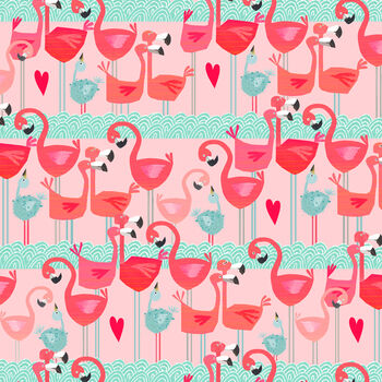 Flamingos Gift Wrap Two Sheets, 2 of 5