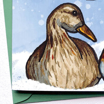 Christmas Quackers Duck Animal Pun Card, 2 of 4