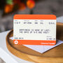 Personalised Train Ticket Retirement Card, thumbnail 1 of 4