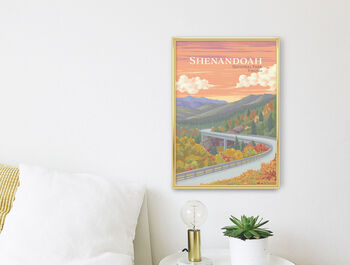 Shenandoah National Park USA Travel Poster Art Print, 2 of 8