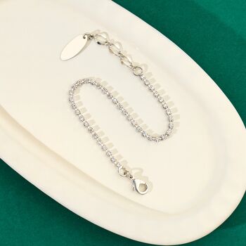 Swarovski Crystal Single Row Tennis Bracelet, 2 of 2