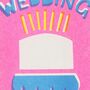 Wedding Cake Risograph Card, thumbnail 3 of 3