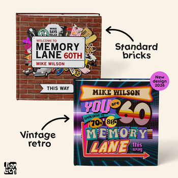 Personalised 60 Th Birthday Book 'Memory Lane', 2 of 12