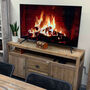 Handmade Wooden Tv Media Stand With Storage, thumbnail 6 of 6