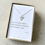 Mother's Heart Haiku Poem Silver Necklace, thumbnail 2 of 3
