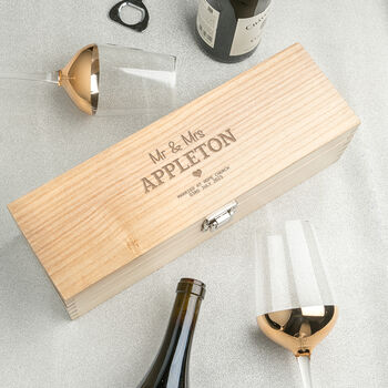 Personalised Wine Box For Wedding / Anniversary, 2 of 7