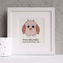 Personalised Baby Owl Embroidered Framed Artwork, thumbnail 5 of 11