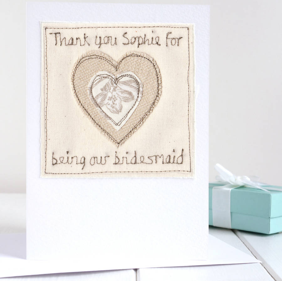 personalised wedding thank you card by milly and pip ...