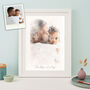 Daddy And Me Watercolour Portrait Print, thumbnail 3 of 6