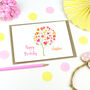 Personalised Tree Of Hearts Birthday Card, thumbnail 2 of 2