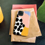 Wavy Shapes Big Polka Dots Phone Case, More Colours, thumbnail 1 of 5