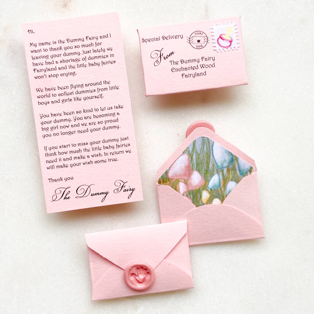Dummy Fairy Weaning Letter For Little Girl, 1 of 7