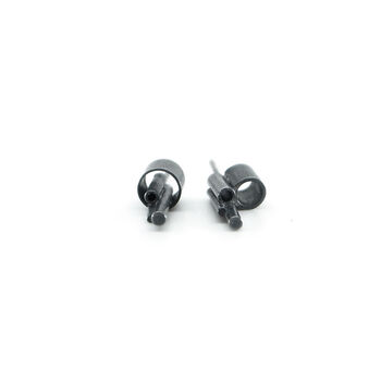Handmade Minimal Silver Studs | Microtropolis Earrings, 3 of 8