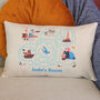 Personalised Polar Sea Cushion Story Time Or Nursery Gift For Kids Room, thumbnail 1 of 8