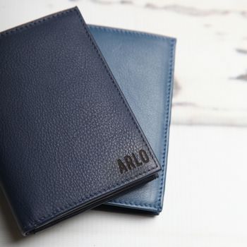 Personalised Men's Leather Wallet With Coin Pocket, 6 of 12