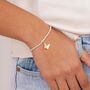 Just To Say Bracelet Gift, Just To Say Soul Sister Gold Butterfly Charm Bracelet Gift, thumbnail 2 of 3