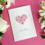 Personalised Cherry Origami Heart Love Card, thumbnail 1 of 8