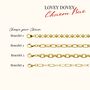 Design Your Very Own Personalised Gold Seven Charm Bracelet, thumbnail 2 of 7