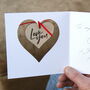 Valentine's Card Hanging Personalised Message Heart, thumbnail 5 of 6