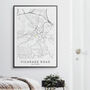 Watford Fc Poster Vicarage Road Football Map Print, thumbnail 2 of 4