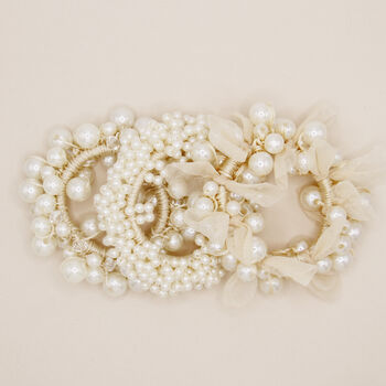 Beaded Pearl Hair Tie, 5 of 10