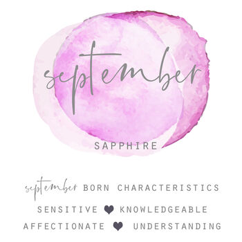 September Birthstone Bracelet Sapphire, 4 of 6