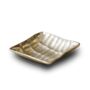 Hammered Square Brass Tray In Silver Finish, thumbnail 2 of 2