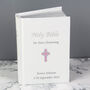 Personalised Pink Cross Holy Bible Gift, thumbnail 4 of 7