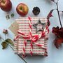 Red Stripe Paper Fibre Christmas Wrapping Paper Set, thumbnail 2 of 12