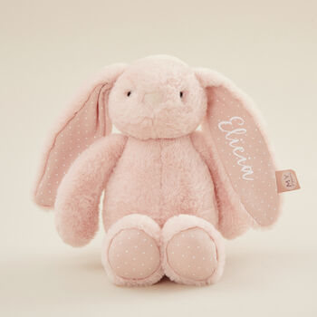 Personalised Pink Bunny Soft Toy, 2 of 5