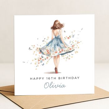 16th Birthday Card For Her Personalised, 2 of 7