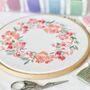 Summer Wreath Embroidery Hoop Kit, thumbnail 1 of 5