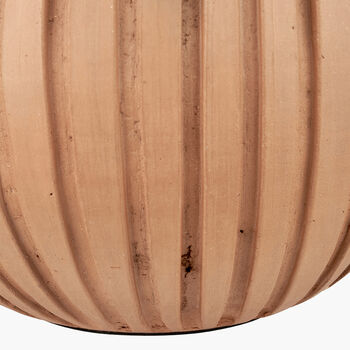 Natural Terracotta Textured Ball Table Lamp, 9 of 10