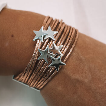 Multi Strand Wrap Bracelet With Stars, 4 of 4