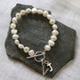 Freshwater Pearl Bracelet With Silver Initial, thumbnail 4 of 4