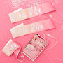 Six Pink Foiled Bride Tribe Hen Party Sashes, thumbnail 1 of 3